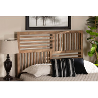 Baxton Studio MG9747-Ash Walnut-HB-Full Baxton Studio Adler Modern and Contemporary Transitional Ash Walnut Finished Wood Full Size Headboard